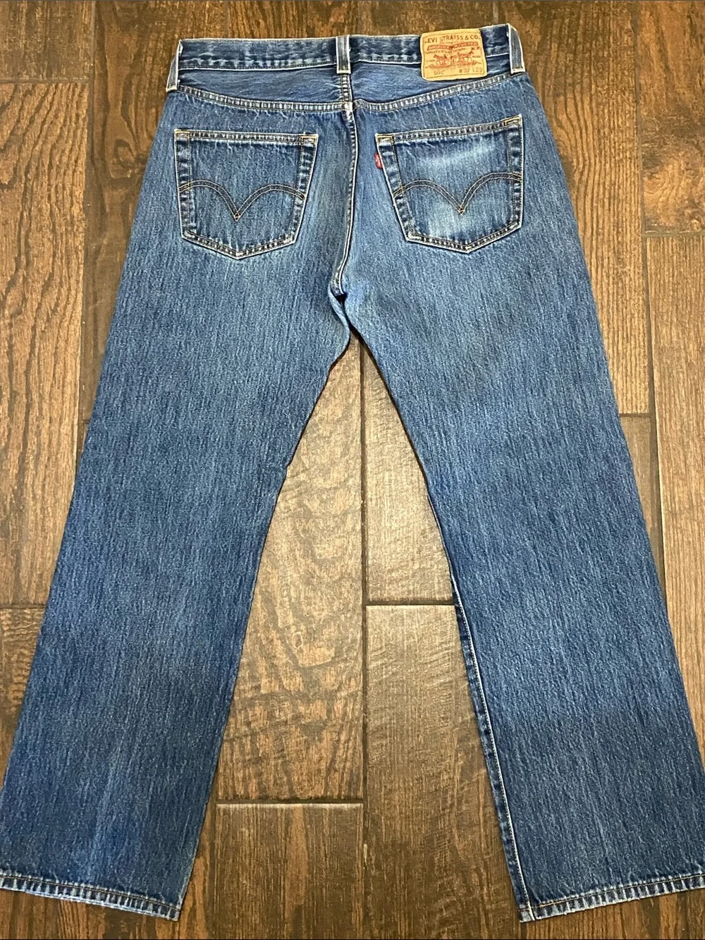 Levi's 501 Classic Men's Straight Jeans in Blue Denim Size W32 L29